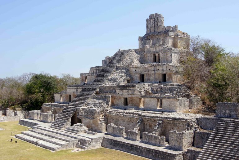 Bigest piramid in Edzna near Campeche, Mexico