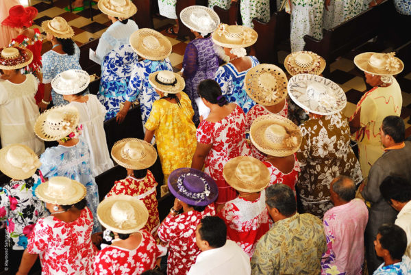 Tahiti pueblo local